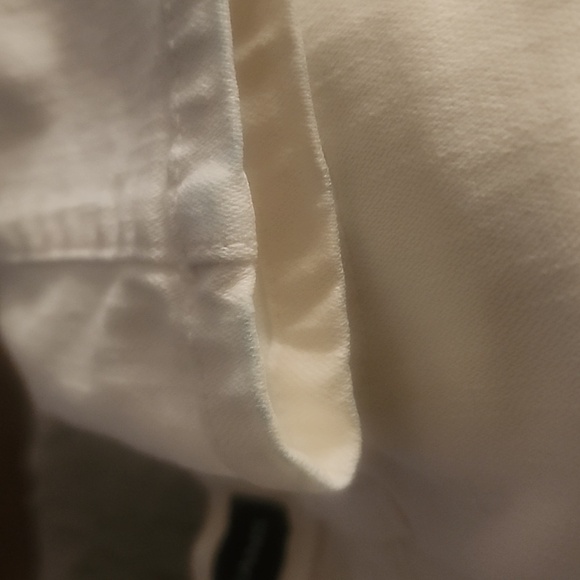 LOW RISE STRETCH WHITE STRAIGHT LEG! SIZE 3/4 (27") EXPRESS        c2 - Picture 12 of 12